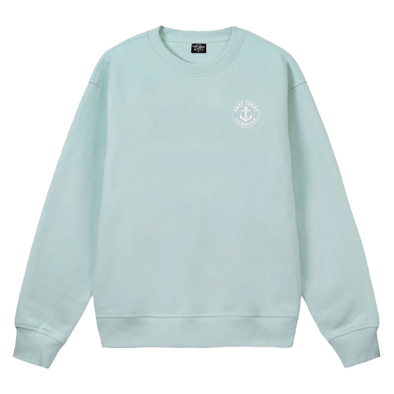 Seafoam Embroidered Crewneck