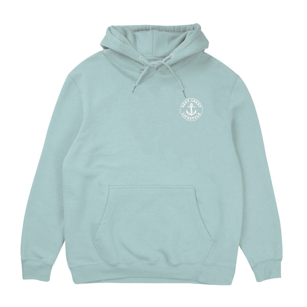 Classic Embroidered Hoodie- Lilac and Seafoam (XL-3XL ONLY)